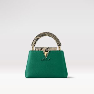 Replica Louis Vuitton Capucines Mini LV Bag Emeraude Green N80931