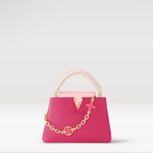 Replica Louis Vuitton Capucines Mini LV Bag Fresh Pink M20845