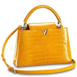 Replica Louis Vuitton Capucines PM Crocodile Bag N93417 BLV832