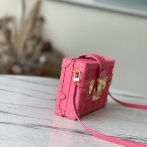 Replica Louis Vuitton PETITE MALLE Bag Fluo Pink M20745 2