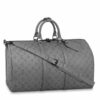 Replica Louis Vuitton Keepall Bandouliere 50B Bag Glitter Leather N58041