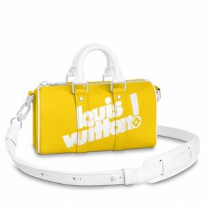 Replica Louis Vuitton Keepall XS Bag In Yellow Leather M80842