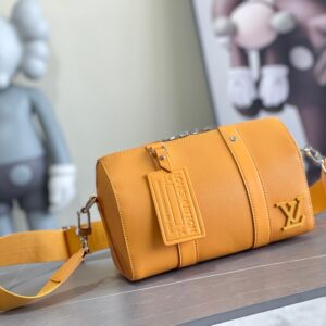 Replica Louis Vuitton LV CITY KEEPALL Saffron Yellow M21438 2