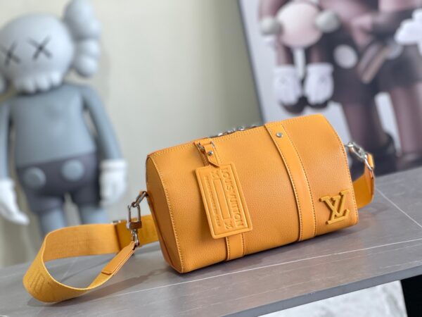 Replica Louis Vuitton LV CITY KEEPALL Saffron Yellow M21438 2