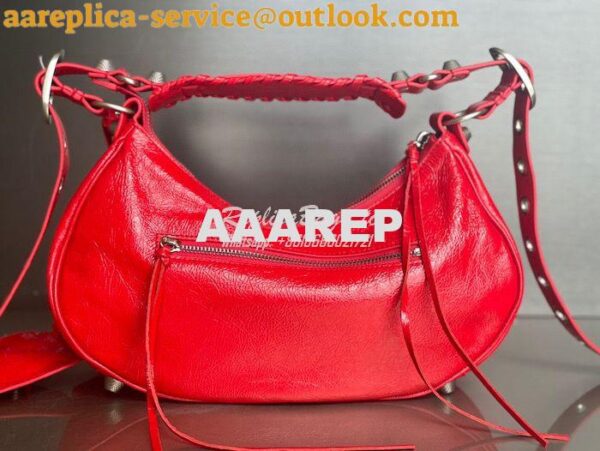 Replica Balenciaga Le Cagole XS S Shoulder Bag in Lambskin Red 6713071 21