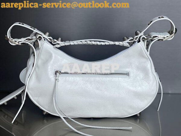 Replica Balenciaga Le Cagole XS S Shoulder Bag in Lambskin White 67130 9