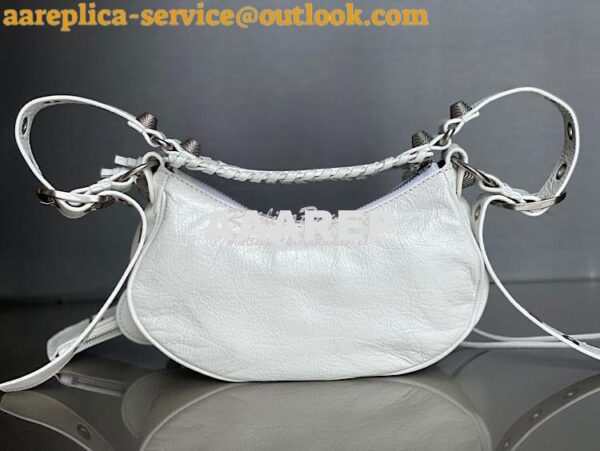 Replica Balenciaga Le Cagole XS S Shoulder Bag in Lambskin White 67130 18