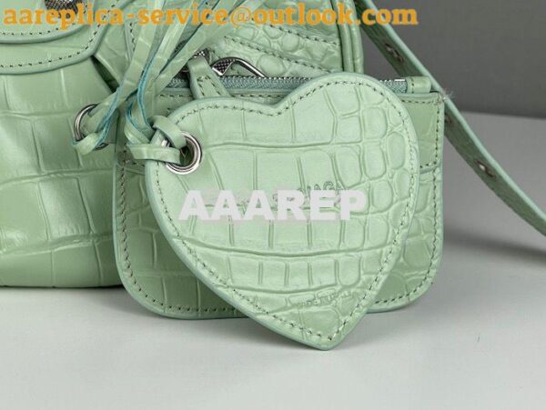 Replica Balenciaga Le Cagole XS S Shoulder Bag in Mint Supple Crocodil 15