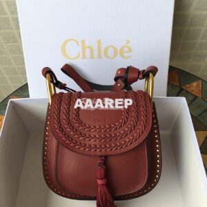 Replica Chloe Hudson Satchel Burgundy Leather Cross Body Bag