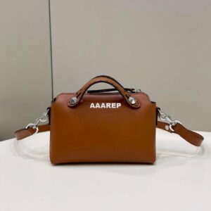 Replica Fendi 8BL145 By The Way Mini Brown leather small Boston bag 2