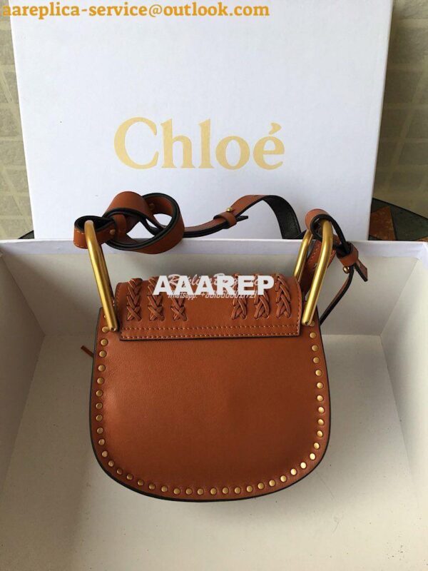 Replica Chloe Hudson Satchel Tan Leather Cross Body Bag 5