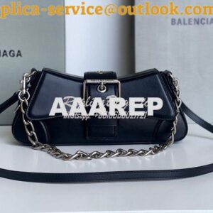 Replica Balenciaga Lindsay Small Shoulder Bag With Strap 7011412 Black 2