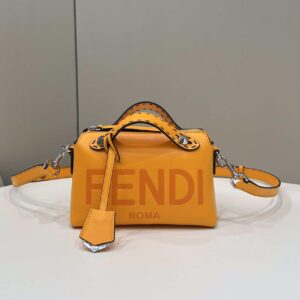 Replica Fendi 8BL145 By The Way Mini Orange leather small Boston bag