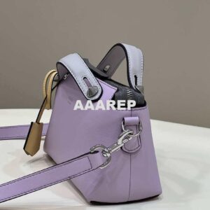 Replica Fendi 8BL145 By The Way Mini Purple leather small Boston bag 2