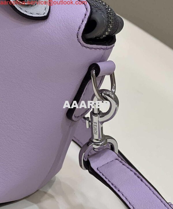 Replica Fendi 8BL145 By The Way Mini Purple leather small Boston bag 5