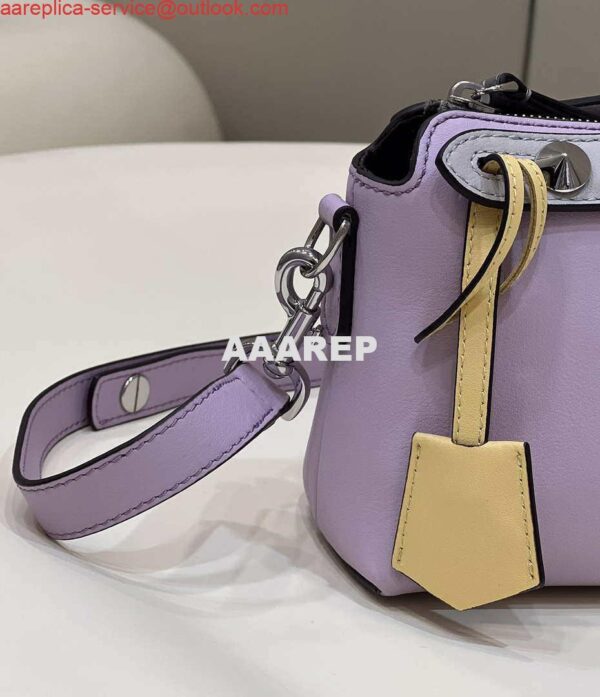 Replica Fendi 8BL145 By The Way Mini Purple leather small Boston bag 7