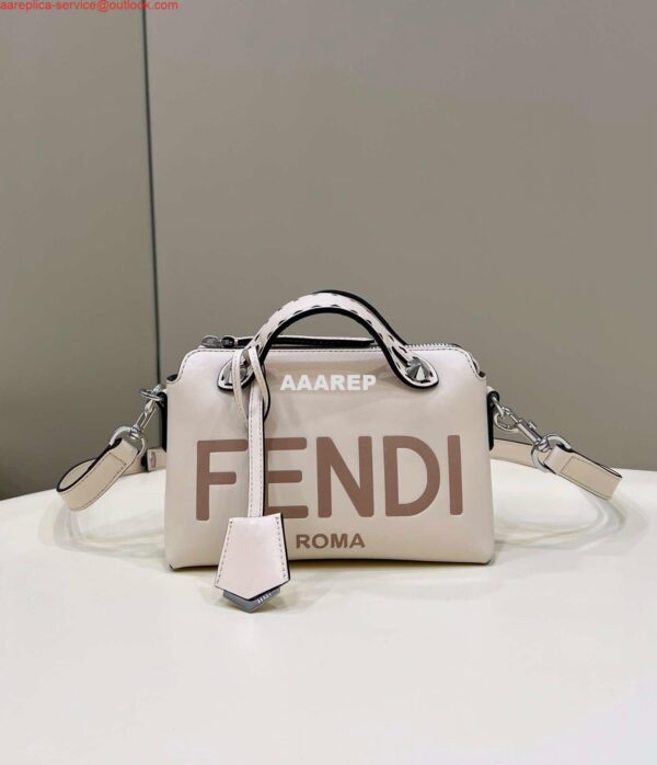 Replica Fendi 8BL145 By The Way Mini White leather small Boston bag 3