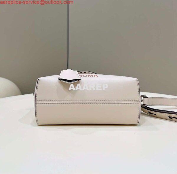 Replica Fendi 8BL145 By The Way Mini White leather small Boston bag 5