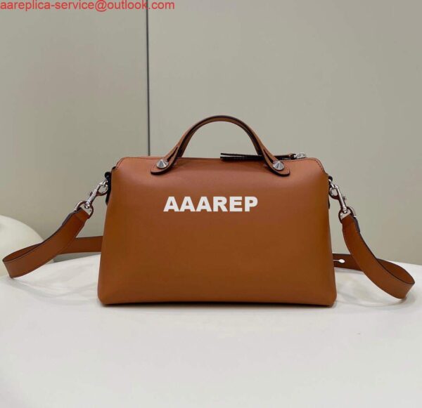 Replica Fendi 8BL146 By The Way Medium Brown leather Boston Bag 4