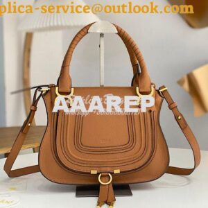 Replica Chloe Marcie Medium Satchel Bag Caramel