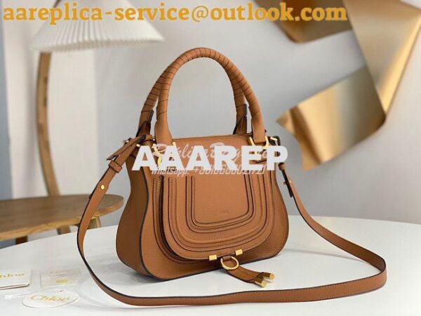 Replica Chloe Marcie Medium Satchel Bag Caramel 4