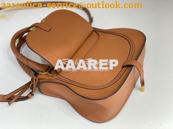 Replica Chloe Marcie Medium Satchel Bag Caramel 8