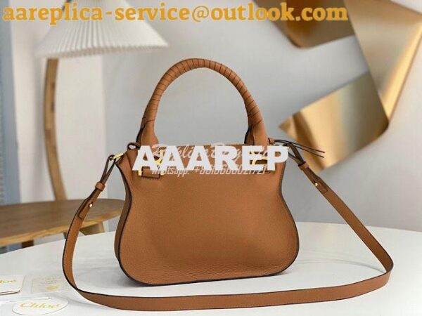 Replica Chloe Marcie Medium Satchel Bag Caramel 11