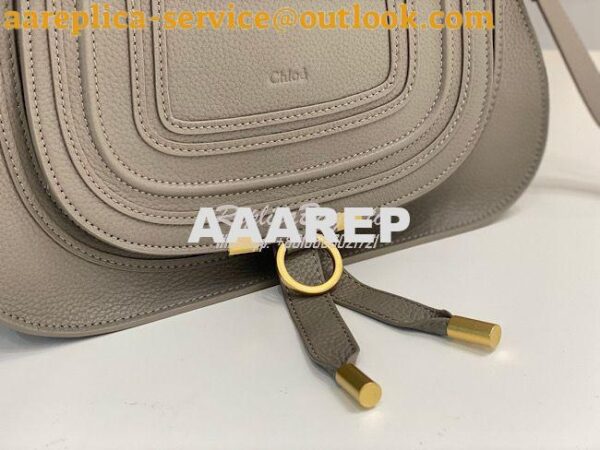 Replica Chloe Marcie Medium Satchel Bag Dark Grey 4
