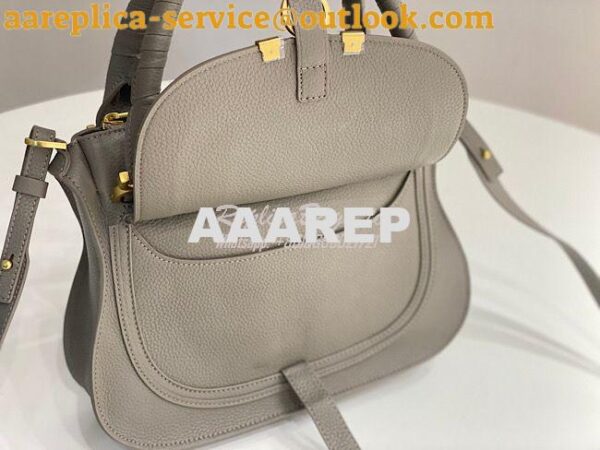 Replica Chloe Marcie Medium Satchel Bag Dark Grey 9