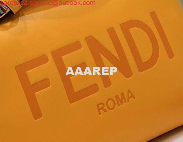 Replica Fendi 8BL146 By The Way Medium Orange leather Boston bag 8