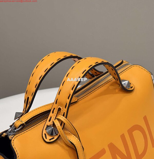 Replica Fendi 8BL146 By The Way Medium Orange leather Boston bag 9