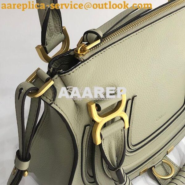 Replica Chloe Marcie Medium Satchel Bag Matcha 7