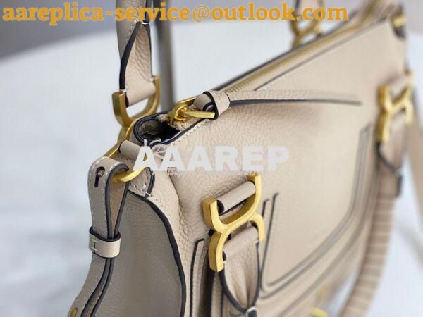 Replica Chloe Marcie Medium Satchel Bag Off White 8