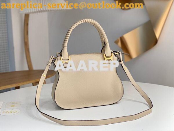 Replica Chloe Marcie Medium Satchel Bag Off White 9