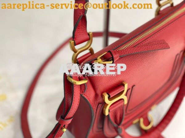 Replica Chloe Marcie Medium Satchel Bag Red 7