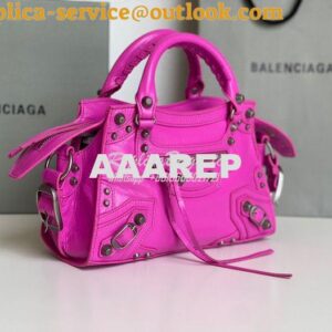 Replica Balenciaga Neo Cagole XS Handbag in Rose Purple Arena Lambskin 2