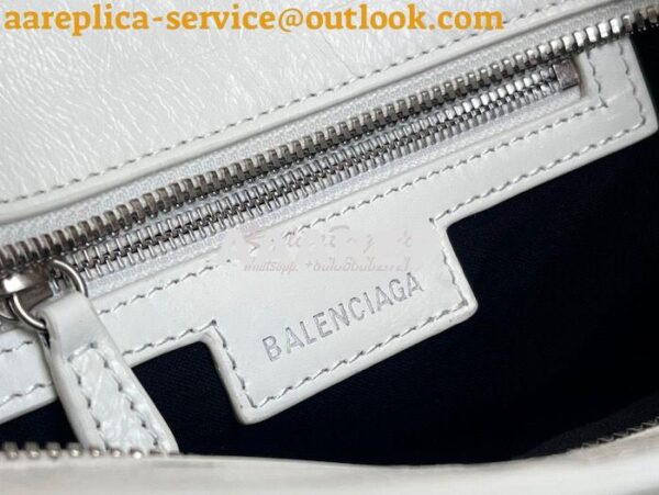 Replica Balenciaga Neo Cagole XS Handbag in White Arena Lambskin 70094 9