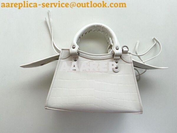 Replica Balenciaga Neo Classic Top Handle Bag in Crocodile Embossed Ca 14