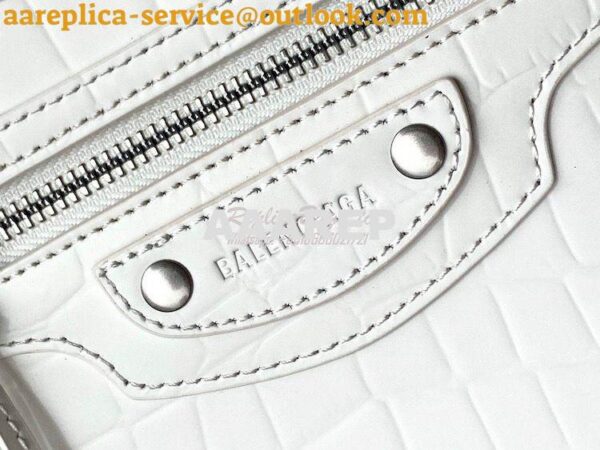 Replica Balenciaga Neo Classic Top Handle Bag in Crocodile Embossed Ca 19