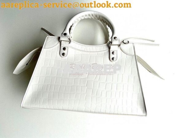 Replica Balenciaga Neo Classic Top Handle Bag in Crocodile Embossed Ca 23