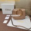 Replica Chloe Mini Marcie Bag in Small Grain Calfskin Wine