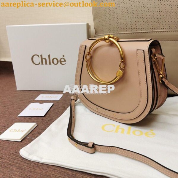 Replica Chloe Nile Bracelet Bag Biscotti Beige 5