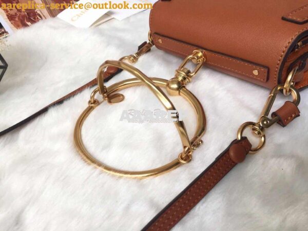 Replica Chloe Nile Bracelet Bag Caramel 5