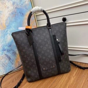 Replica Louis Vuitton Tote Backpack Monogram Eclipse Canvas BLV881 2