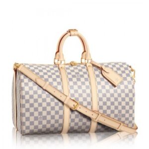 Replica Louis Vuitton Keepall Bandouli??re 45 Damier Azur N48223