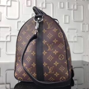 Replica Louis Vuitton Keepall Bandouli??re 45 Monogram Macassar M56711 2