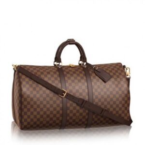 Replica Louis Vuitton Keepall Bandouli??re 55 Damier Ebene N41414