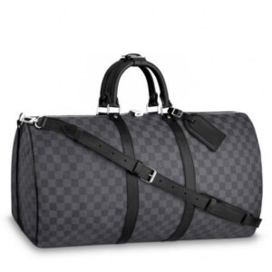 Replica Louis Vuitton Keepall Bandouli??re 55 Damier Graphite N41413