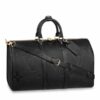 Replica Louis Vuitton Keepall Bandouliere 40 Ink Watercolor Leather M57845