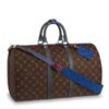 Replica Louis Vuitton Keepall Bandouliere 45 Pacific Blue Monogram M43855 2